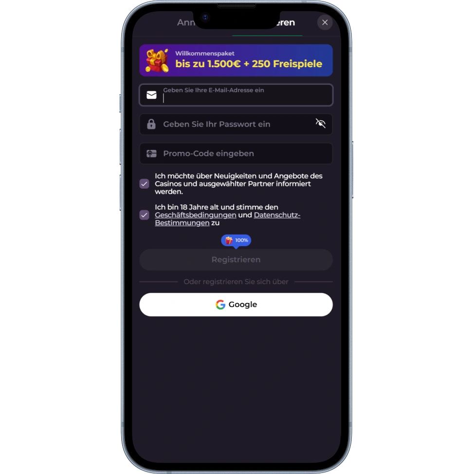 Rockyspin Casino Registrierung und Login